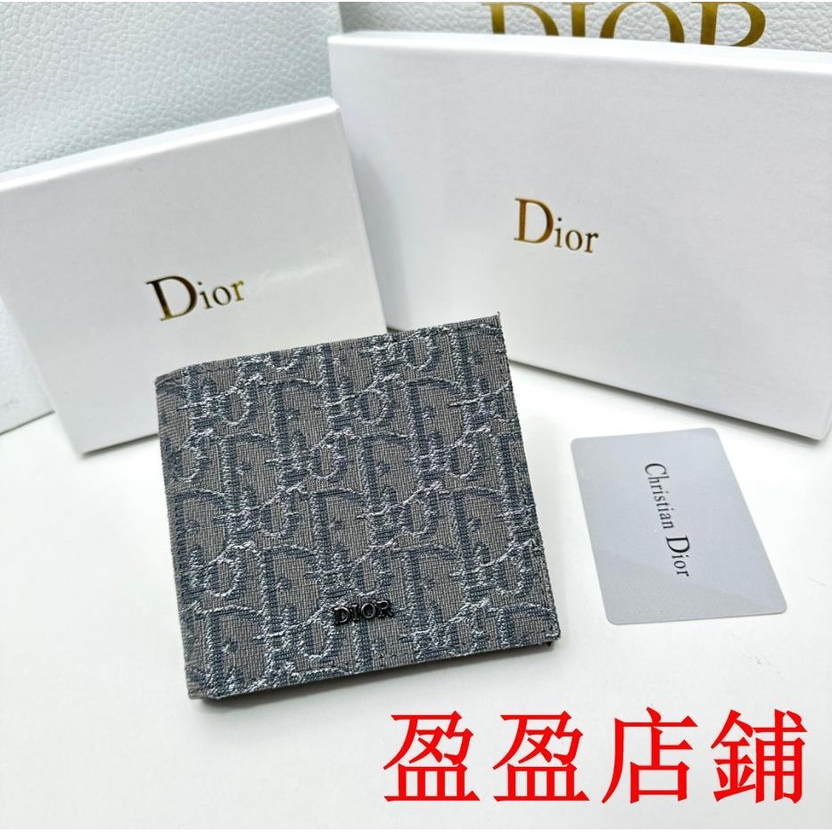 盈盈二手/Dior/迪奧 短夾 零錢包 錢夾卡夾 鈔票夾 零錢包西裝夾手拿包多卡位皮夾