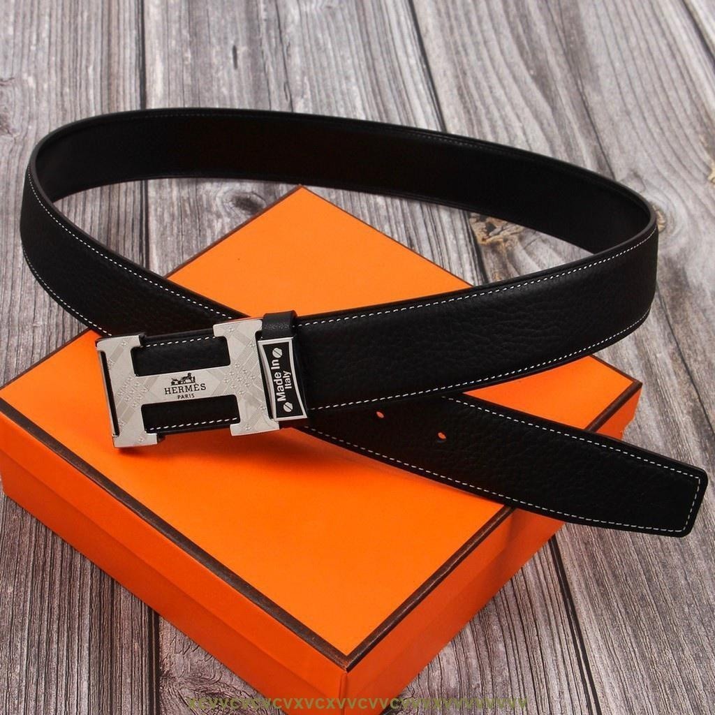 全新二手 高品質 Hermes / Hermes 反同步 真皮皮帶男 腰帶 百搭