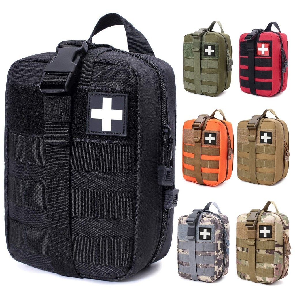 韓版戶外戰術醫療包急救包附件配件包登山救生包應急藥包運動腰包迷彩 DUB0