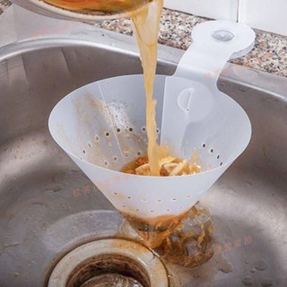 花蓮免運♕瀝水收納架 瀝水架 過濾網 廚房過濾網 水槽剩菜過濾網 剩垃圾 三角瀝水籃 水池漏斗 防堵摺疊濾