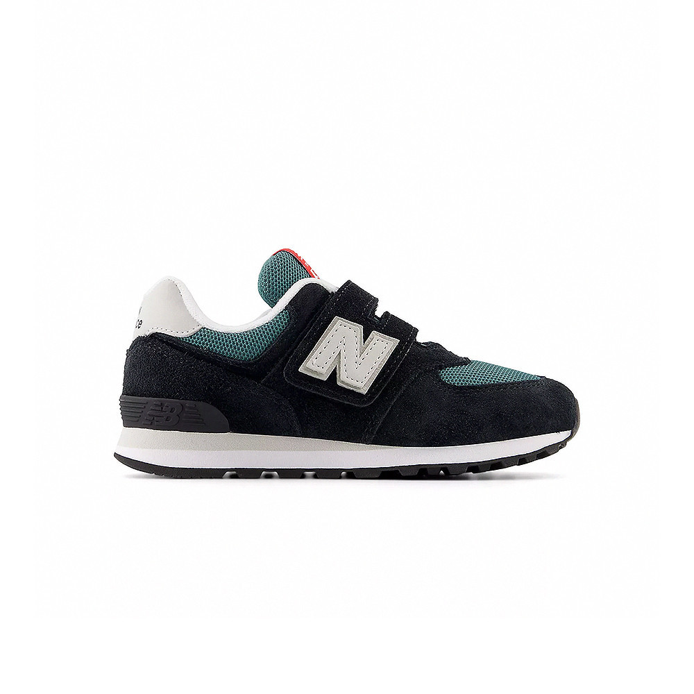 New Balance NB 574 童鞋 中童 黑綠色 魔鬼氈 復古 休閒鞋 PV574MGH