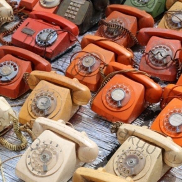 免開發票 懷舊老物件轉盤收藏電話撥盤電話機老式古董80裝飾道具擺件室內