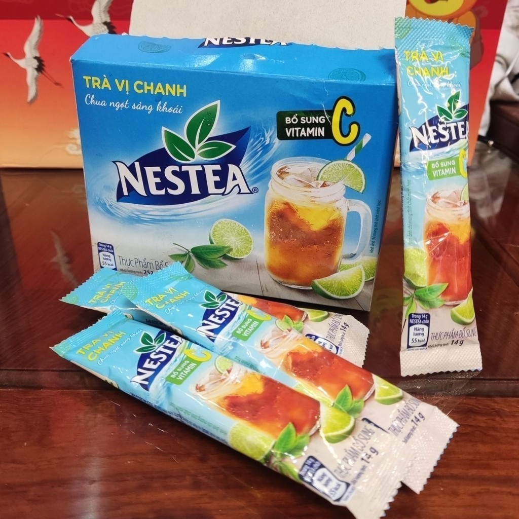 👍越南 Tra lipton vi  chanh 一盒18包 mau xanh nestea👍