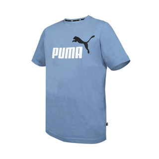 PUMA 男基本系列ESS+ 2 Col短袖T恤(歐規 休閒 上衣「58675920」 靛藍黑白