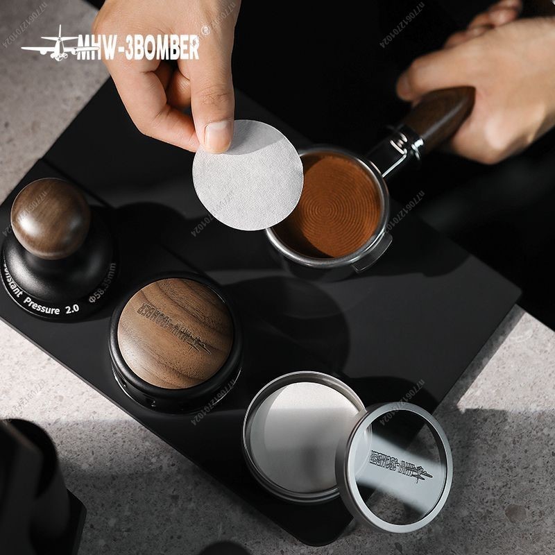 【名品屋】意式咖啡機手柄專用圓形粉碗濾紙51/58mm通用n770612