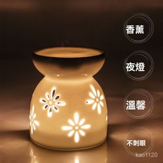 香氛機 加濕器 香薰機 薰香機 香氛燈 智慧香氛機 薰香燈 香薰燈 香薰燈精油燈臥室蠟燭傢用創意精油香薰靜音陶瓷薰香爐加