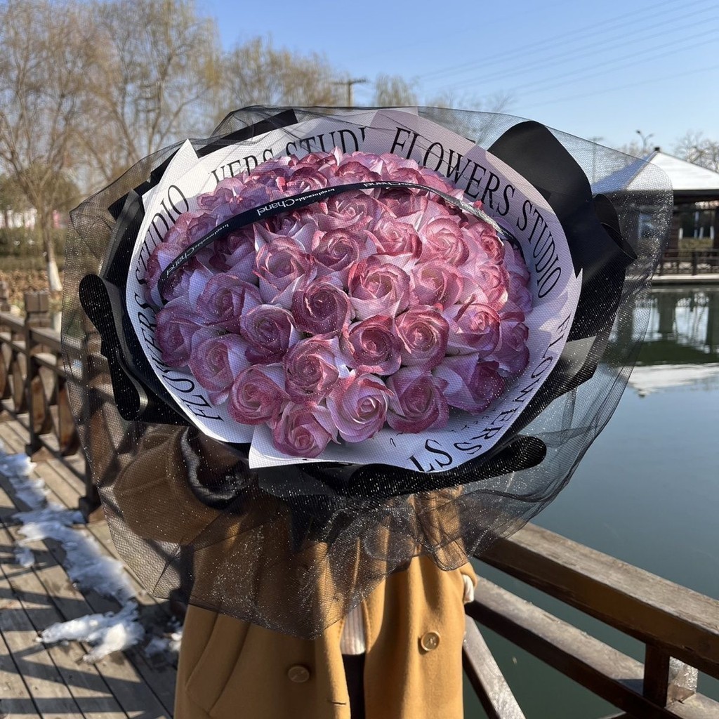 成品生日禮物達芬奇綠花束永生玫瑰花情人節禮物送女朋友閨蜜男友