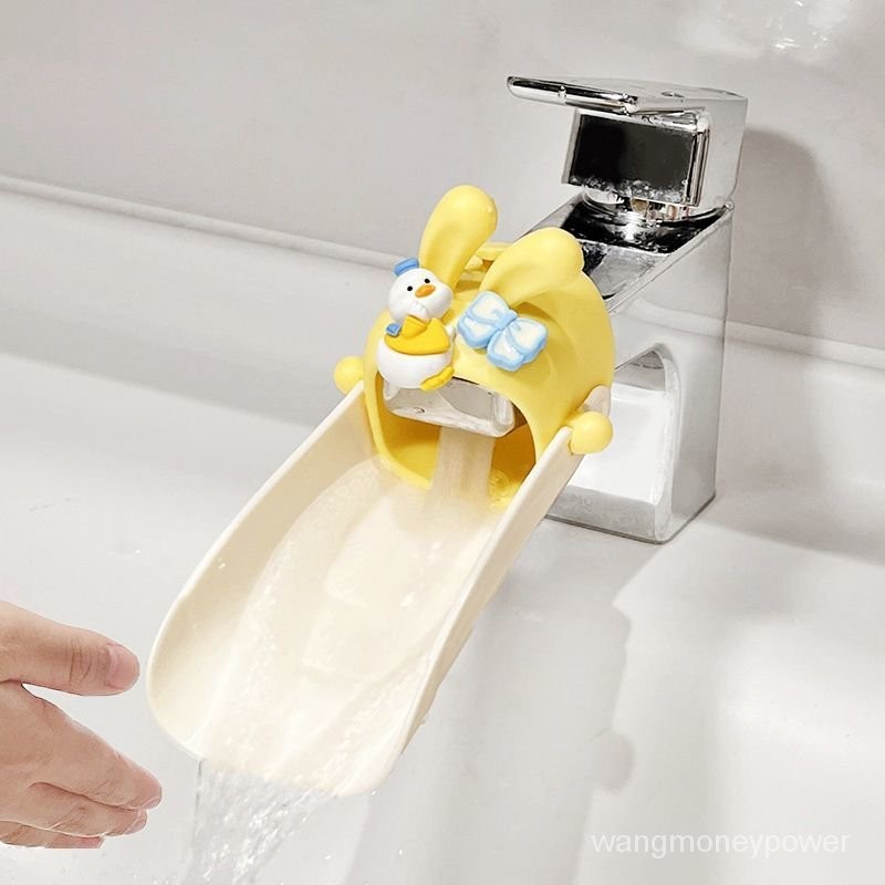 🔥好貨優選🔥兒童水龍頭延伸器硅膠通用加長嘴套可愛卡通寶寶洗手防濺水神器
