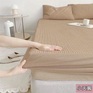 小天鵝 ❤️ 韓風床包❤️ 坑條床包 簡約 素色 簡約風 灰色 咖啡色 床包 日系 雙人床包 加大雙人 韓