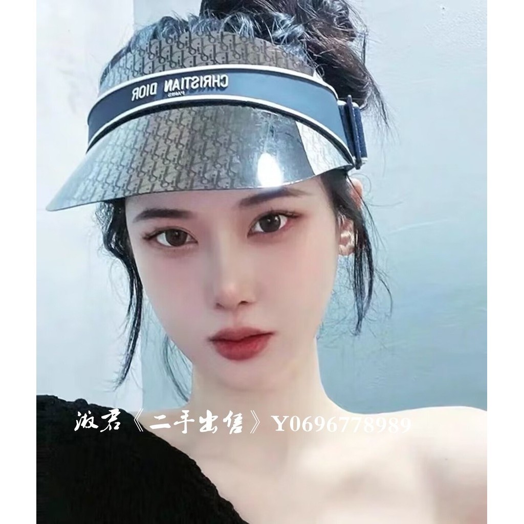 二手出售 Dior 迪奧 深藍色老花 遮陽帽 帽子 CLUBVIUXT-31BB