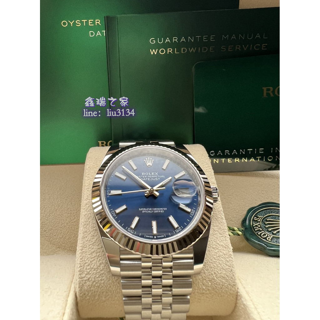 ROLEX 勞力士 DATEJUST 126334 蠔式日誌型 經典不鏽鋼18K白金框 41MM 2022新式保卡