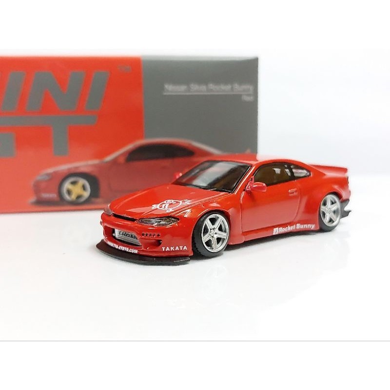 1/64 二改輪框 TSM Mini GT Nissan Silvia S15 Rocket Bunny 紅