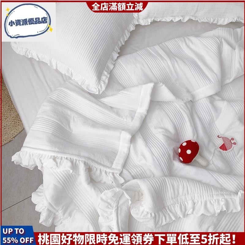 現貨速發 爆款韓國出口超柔透氣雪紡紗夏涼被 涼被 枕套 鋪棉床蓋 床罩 床單裙 可水洗空調被 單人 雙人 加大薄被