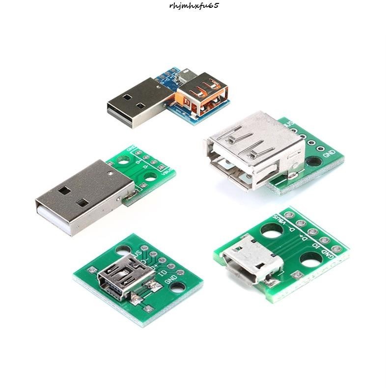 現+免運🚀USB頭轉接板MicroUSB/Type-c USB公頭USB轉2.03.0母座/公頭轉接板