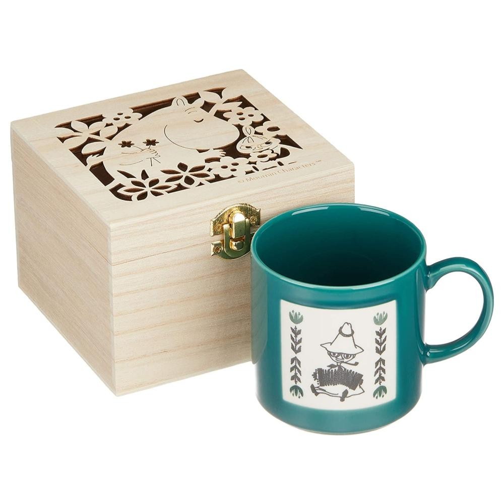 免運 嚕嚕米 Moomin 陶瓷馬克杯附木盒(阿金/350ML) 日本製 賣場多款任選
