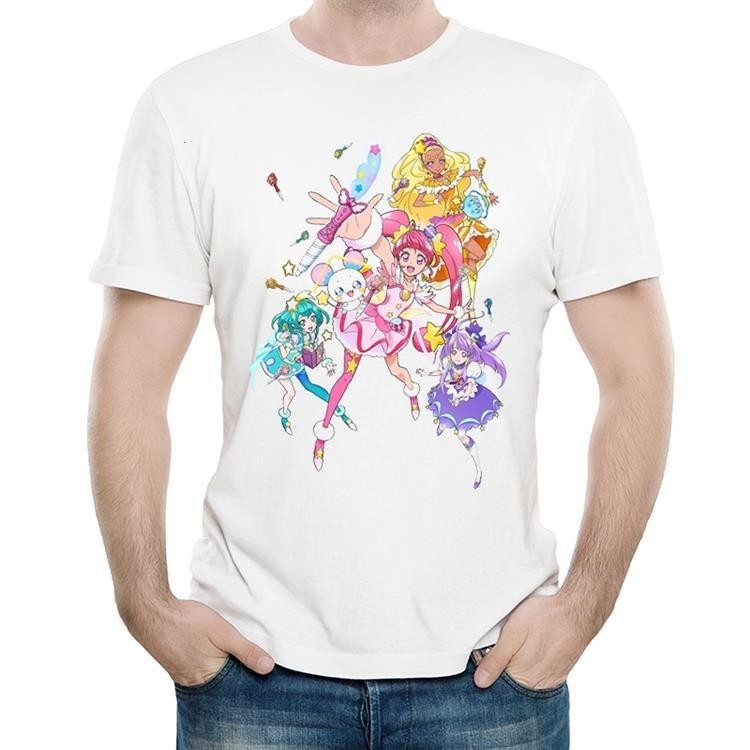 光之美少女T恤衫白色日漫短袖個性春季衣服 Star Twinkle T-shirt
