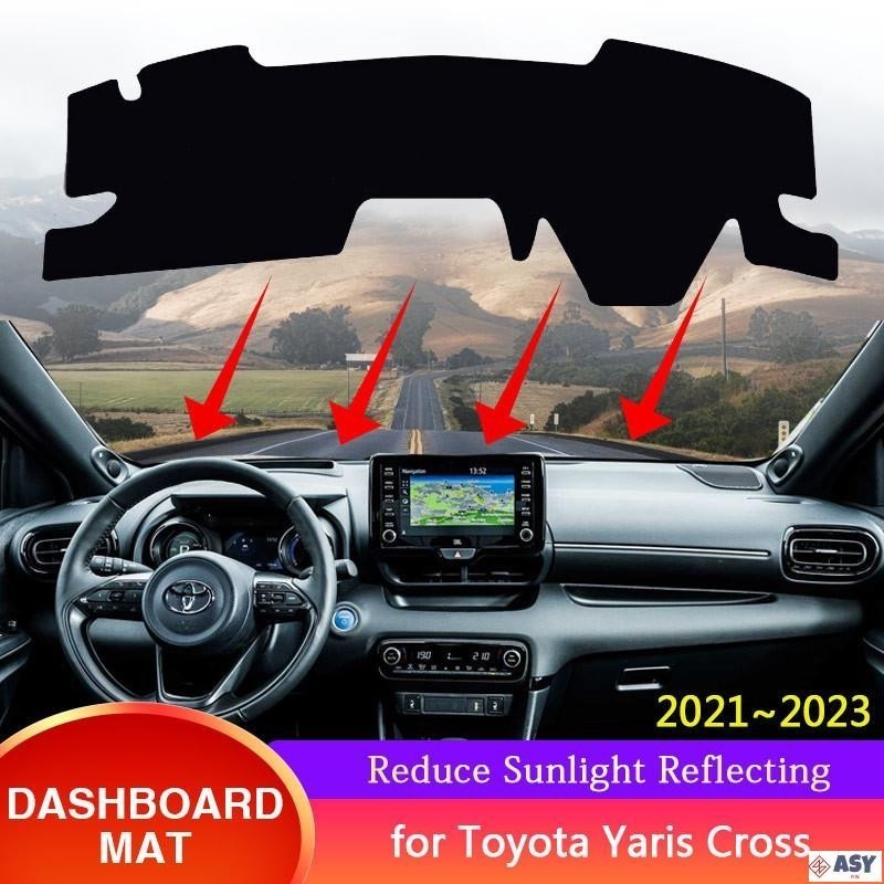 適用於豐田 Toyota Yaris Cross 2021 2022 2023 XP210 汽車儀表板儀表板罩遮陽防曬