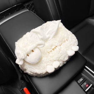 💞千禧百貨生活館💞 汽車百貨 汽車小羊頭枕可愛毛絨四季通用卡通頸枕車用車內腰靠枕頭車載靠枕#汽車裝飾