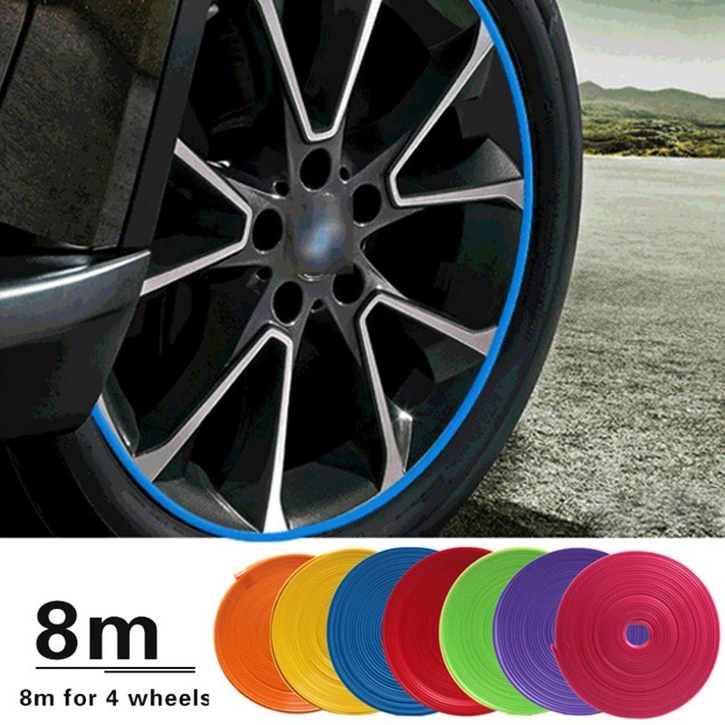 輪胎貼 貼車輪貼 保護圈防撞條輪胎改裝 輪胎通用裝飾條