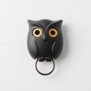 台灣發售❥❥卡通貓頭鷹鑰匙掛鉤 磁吸鑰匙扣 免打孔鑰匙鉤 鑰匙收納裝飾可愛