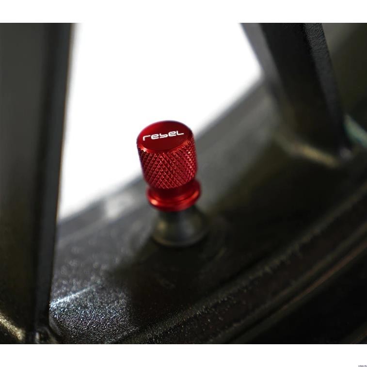 【華野】對於 REBEL 250 300 500 CMX500 全年黑色紅色 CNC 摩托車配件車輪輪胎氣門嘴蓋空氣口桿