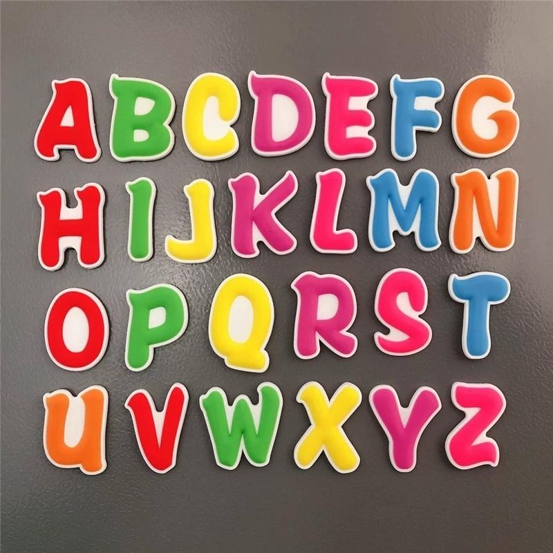 【可愛小物】英文字母兒童早教冰箱貼磁貼創意卡通可愛軟磁力貼白板黑板磁鐵貼小物品 獎勵品 交換禮物