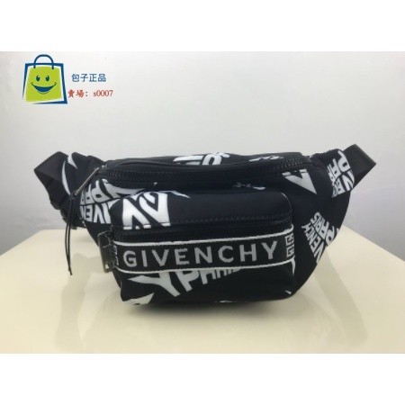 包子二手 正品 GIVENCHY 紀梵希 經典塗鴉腰包 胸包 斜挎包 男女同款