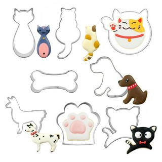 不鏽鋼-動物組合立體餅乾切模/烘焙DIY餅乾/蛋糕模具/黏土工具
