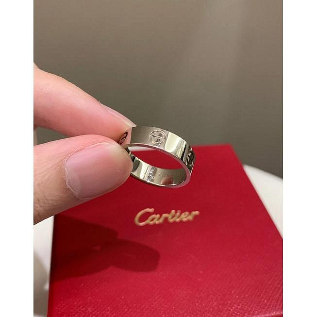 ❤️小艾精品 Cartier 卡地亞 LOVE 結婚戒指 18K 白色黃金戒指 B4085100 現貨