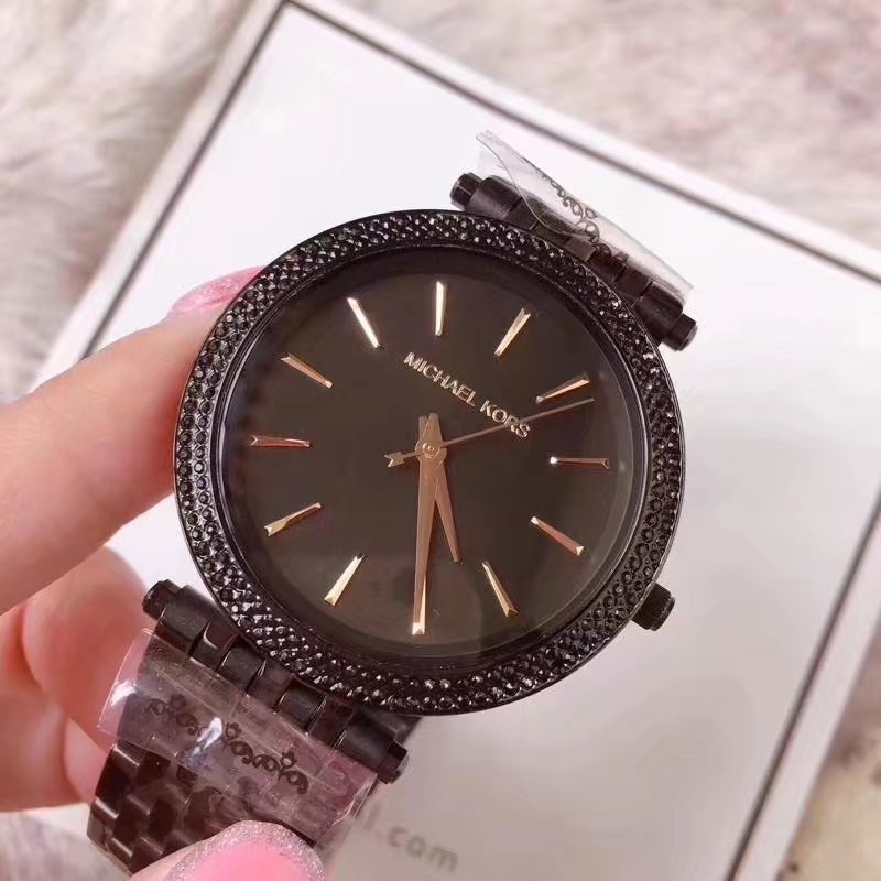 正品代購 Michael Kors MK手錶鑲鑽玫瑰金 不鏽鋼帶防水 日曆女士腕錶 MK6169 MK6141 MK55