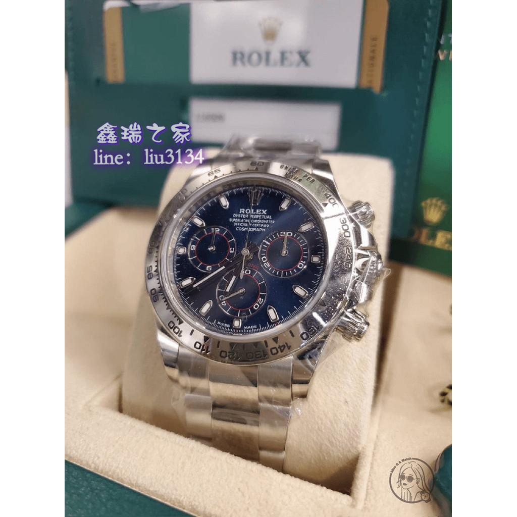 Rolex 勞力士 DAYTONA116509白金藍面 🔺2019/3二手極新品