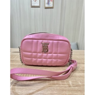 Burberry Lola （全新半價出售）櫻花粉色皮革相機包 鍊包