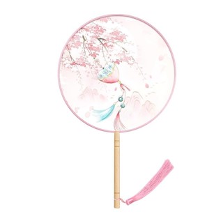 🎀爆款新品🎀團扇中國風流蘇兒童漢服古裝古風舞蹈扇夏季古典角色扮演cos扇子
