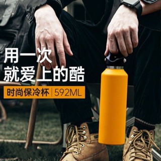 保溫杯 保溫瓶 咖啡杯 冰壩杯 304不鏽鋼保溫杯 隨手杯 環保杯 運動水壺 大容量保溫瓶無螺紋保溫杯單手開蓋真空二閤一