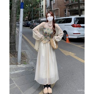 🔥虧本出🔥 蕾絲碎花弔帶背心溫柔套裝防曬上衣女夏季新款半身裙小香風三件套 設計感 日係女裝 辣妹必備