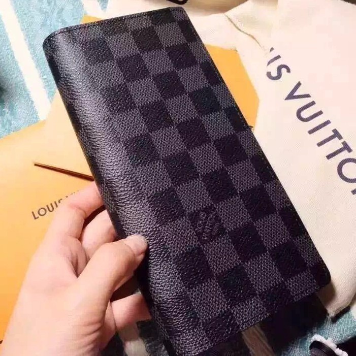 二手 Louis Vuitton LV N62665 黑棋盤格長夾