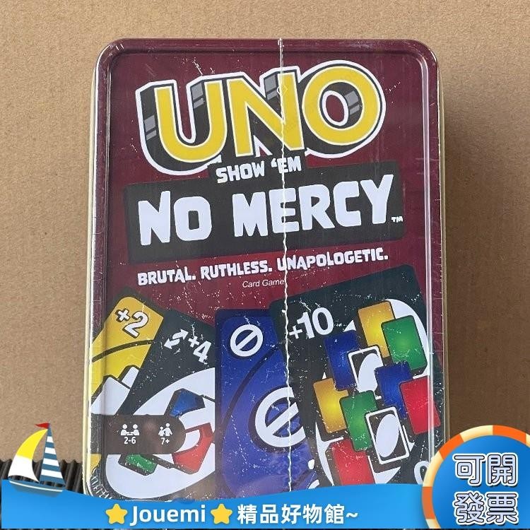 JouemiUNO紙牌 寶可夢 我的世界 毫不留情 標準版 鐵盒 經典 聚會桌遊 UNO卡牌