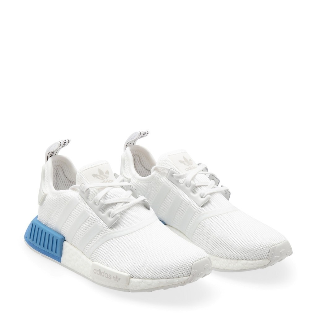 ADIDAS NMD R1 BOOST 全白藍尾女款 Ee6677