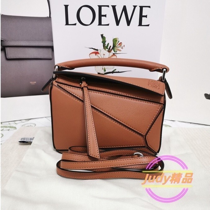 二手精品 LOEWE羅意威 PUZZLE MINI幾何包 單肩包 斜背包 手提包（99新+實拍）