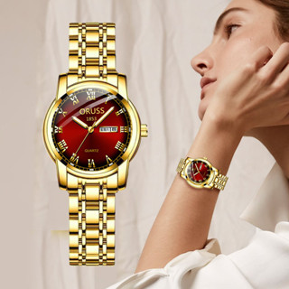 Yelly's~ShopORUSS新款瑞士品牌女錶全自動石英錶品牌夜光防水女士手錶批髮