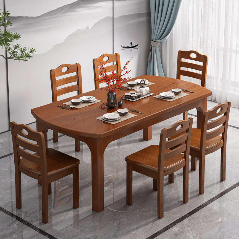 餐桌家用小戶型飯桌餐桌椅組合現代簡約圓桌出租屋實用吃飯桌子