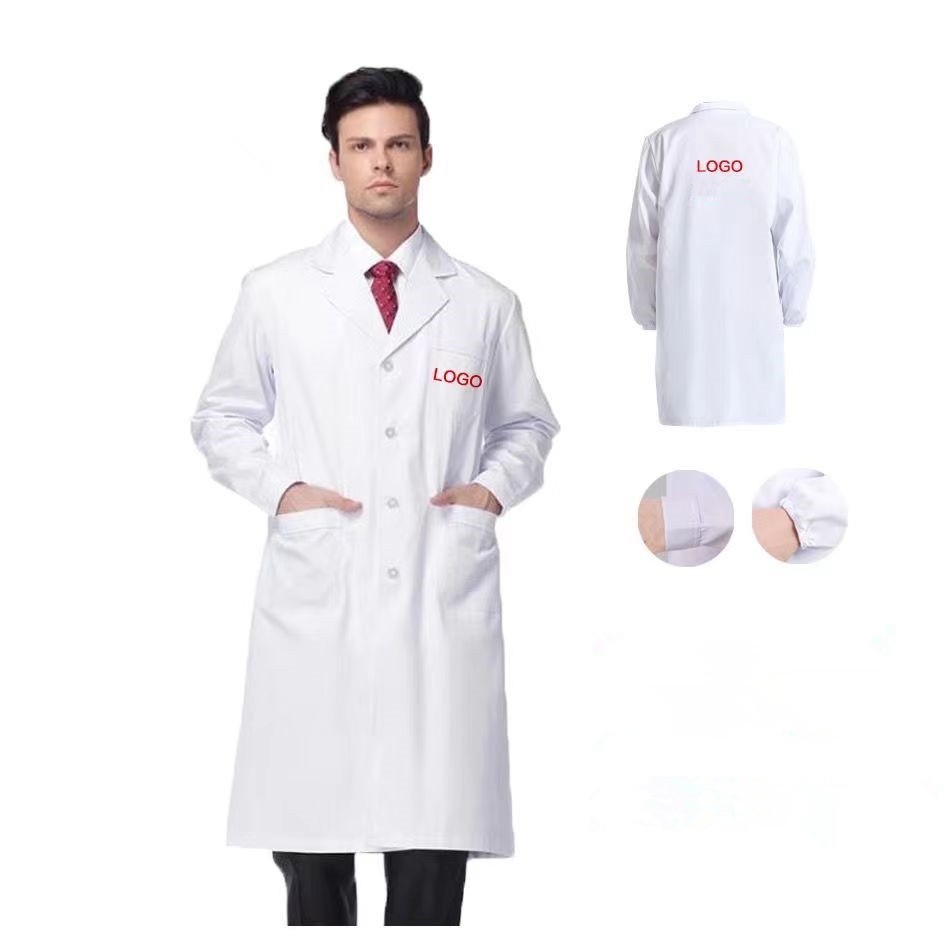 工作服 化學工作服 白大褂長袖 製服 夏季短袖 大衣 實驗大學 化學工作服