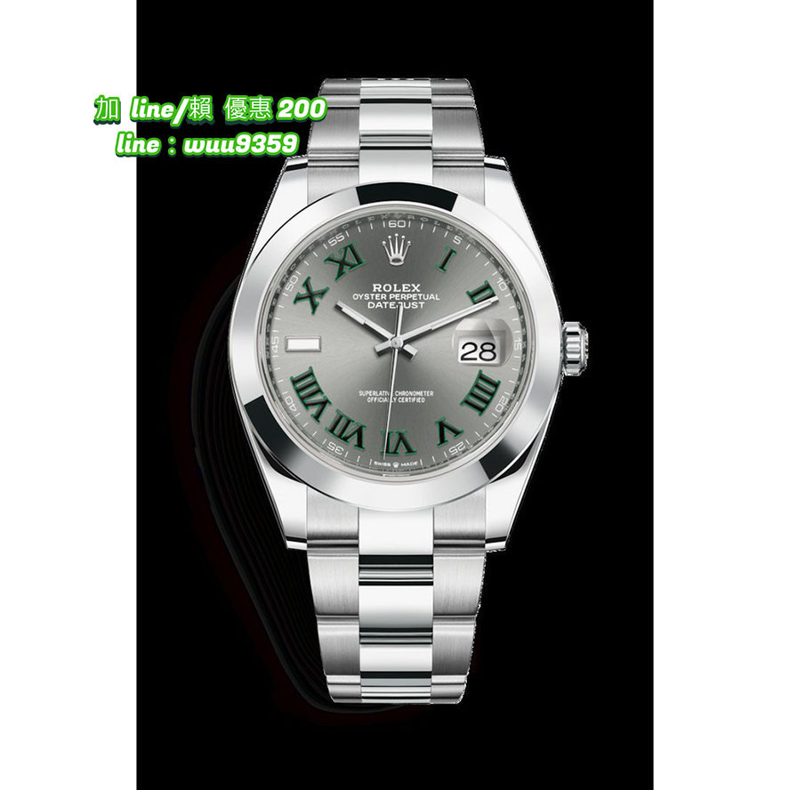 Rolex 勞力士 蠔式 DATEJUST II (2018年款式) 41mm 綠羅馬字 126300