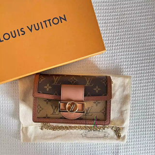 Louis Vuitton 路易威登 LV DAUPHINE WOC 達芙妮 鏈帶包 斜背包 M68746