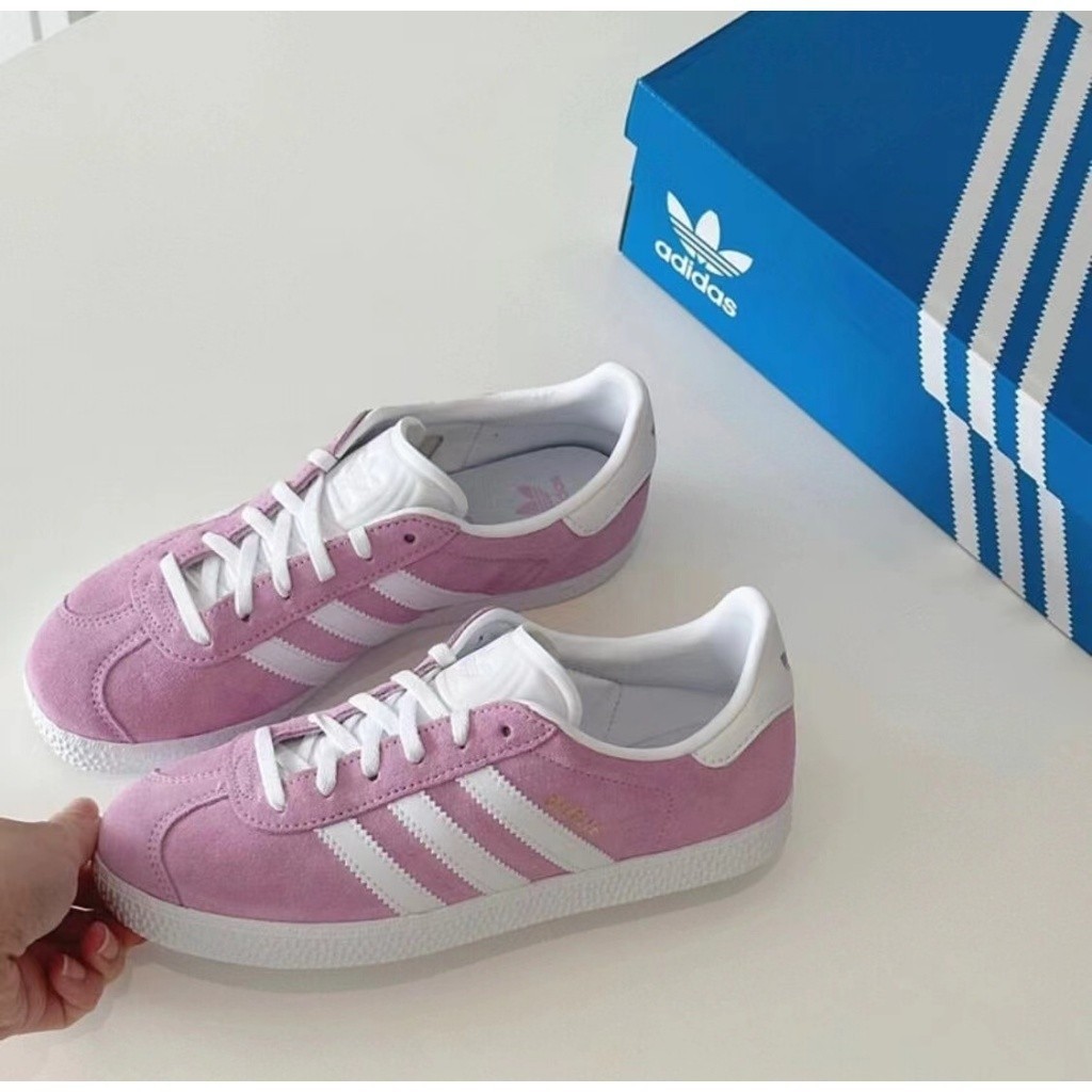 【正品】Adidas Originals Gazelle 三葉草 白紫 板鞋 休閒鞋 女鞋 HP2897