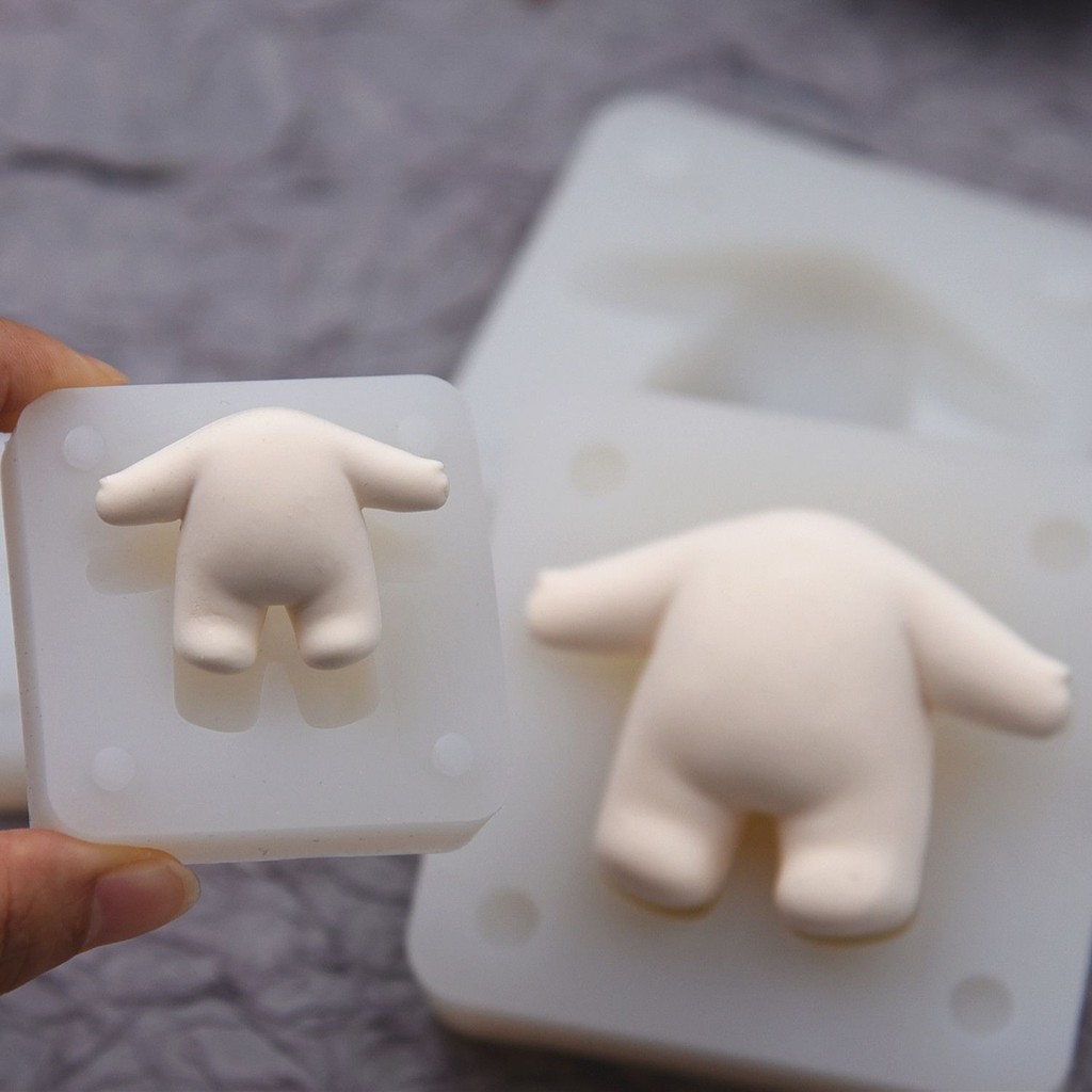 【BJD】模具超輕粘土軟陶Q版棉花體娃娃身體硅膠黏土身體模 翻糖人偶素體模具