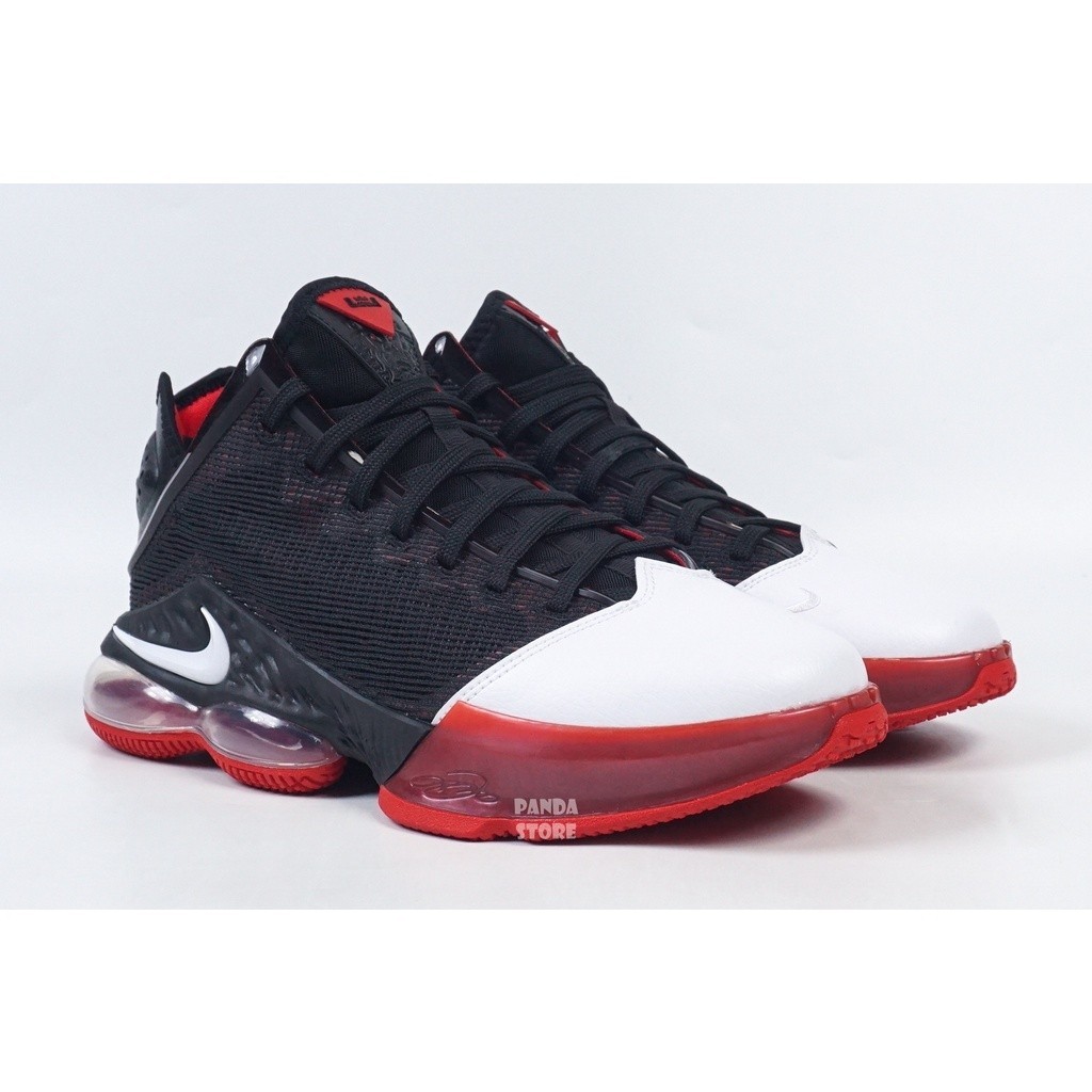 NIKE LEBRON XIX LOW EP XDR 耐磨底 氣墊 籃球鞋 DH1271-001 黑紅 男鞋
