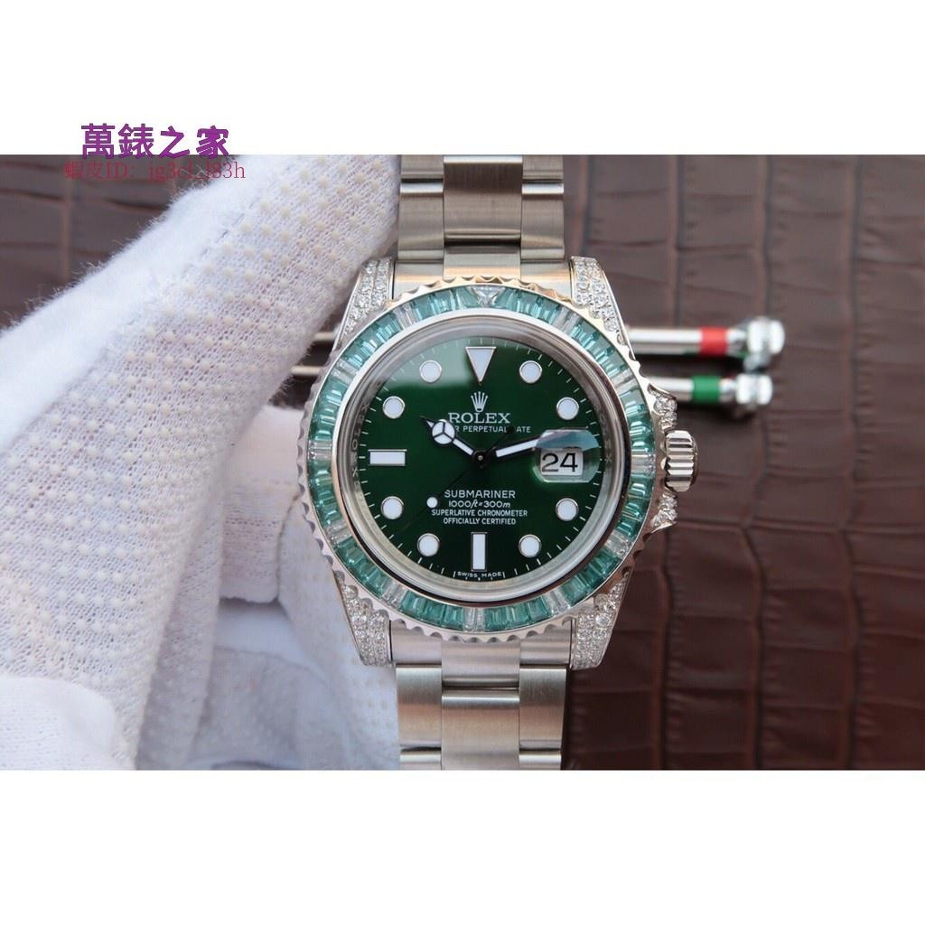 高端 Rolex 勞力士 潛航者 定製版綠水鬼 男士機械腕錶 (出貨前可實拍 拍視頻確認)