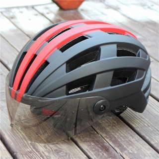 騎行頭盔電動電瓶車男女透氣輕便帶風鏡近視單車山地自行車安全帽 2WZF