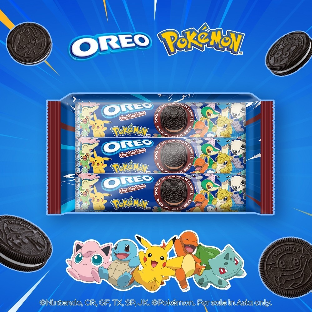 【OREO】奧利奧原味夾心餅乾358.8g量販包_ (寶可夢) | 官方直營_此款無卡牌